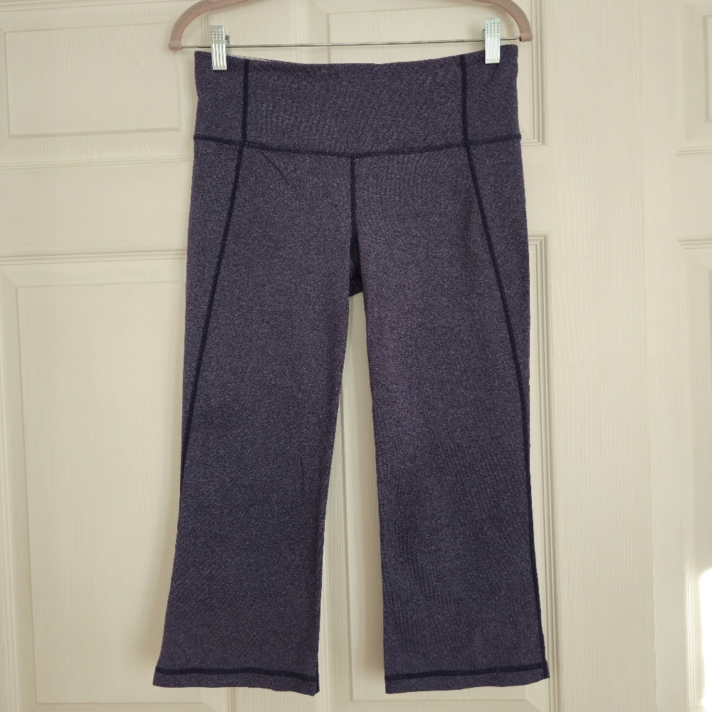 Lululemon Gather & Crow Crop Heathered Deep Indigo Size 10